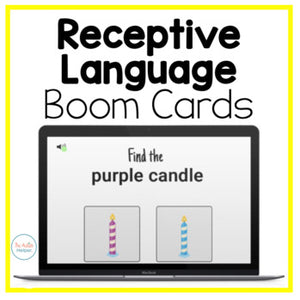 Receptive Language Skills Interactive Boom Cards