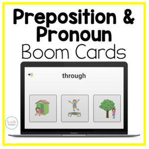 Preposition and Pronoun Interactive Boom Cards