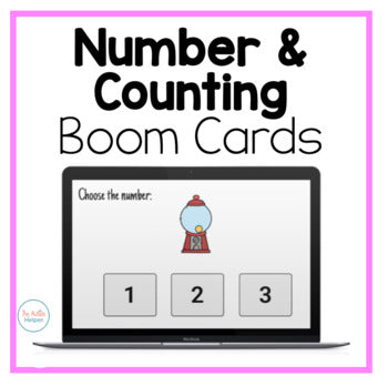Number and Counting Interactive Boom Cards