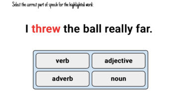 Parts of Speech Interactive Boom Cards