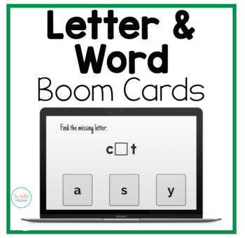 Letter and Word Interactive Boom Cards