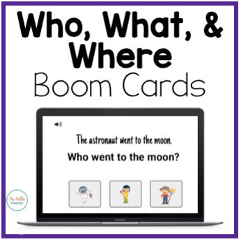 Who, What, & Where Interactive Boom Cards