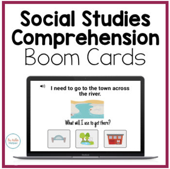 Social Studies Comprehension Interactive Boom Cards