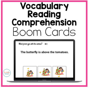Vocabulary Reading Comprehension Interactive Boom Cards