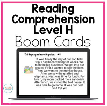 Reading Comprehension Level H Interactive Boom Cards