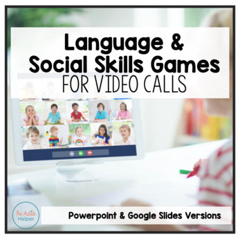 Language and Social Skills Games for Video Calls
