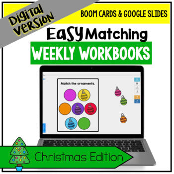 DIGITAL Easy Matching Weekly Workbooks - Christmas Edition