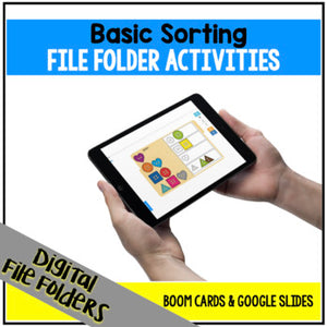 DIGITAL Basic Sorting File Folder Activities