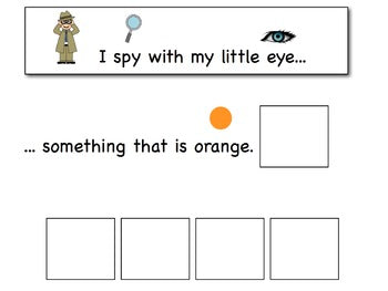 I Spy - Attributes & Inferences {an adapted book for children with autism}