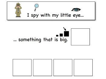 I Spy - Attributes & Inferences {an adapted book for children with autism}