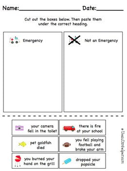 All About Emergencies {Unit for Special Education}