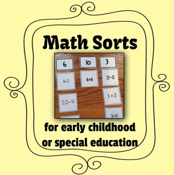 Math Sorts for Special Education
