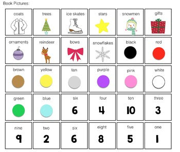 How Many? What Color? What? Adapted Book for Children with Autism {CHRISTMAS}