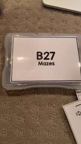 Maze Task Cards [ABLLS-R Aligned B27]