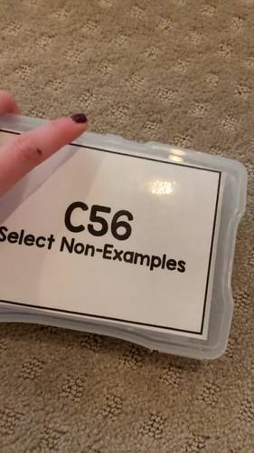 Non-Examples Task Cards [ABLLS-R Aligned C56, G29]