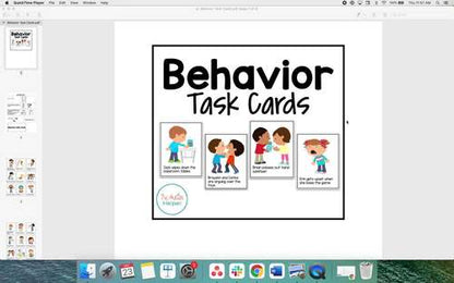 Behavior Task Cards